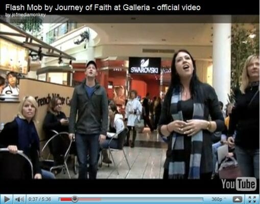 Journey of Faith Flash Mob at Galleria