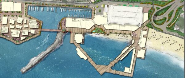 A rendering of the southern half of CenterCal’s proposed redevelopment. Photo property of CenterCal 