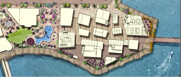 A market hall for retailers of fresh foods and boutiques is being proposed for the Redondo Beach waterfront. Photo property of CenterCal