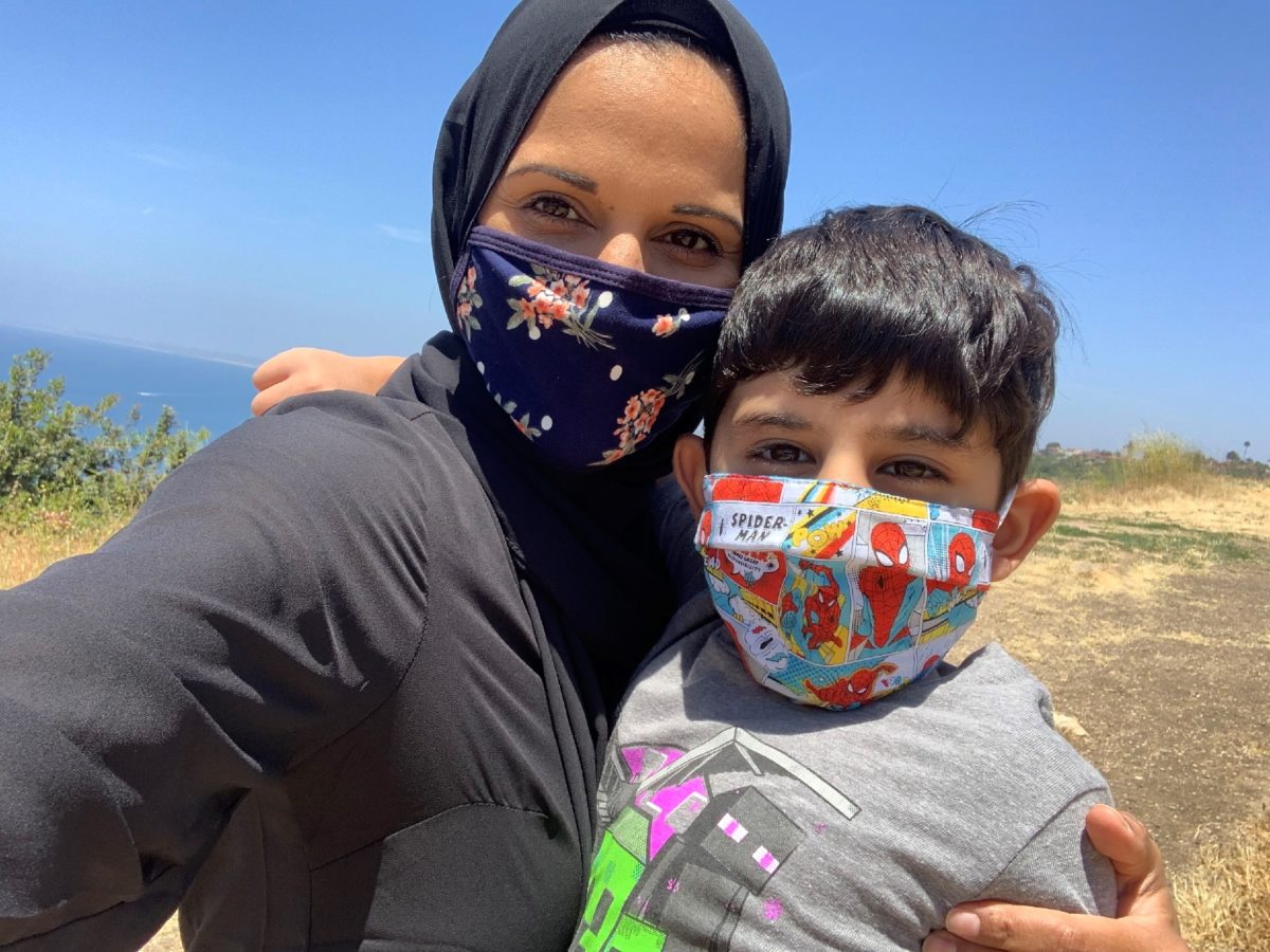 Face Covering mom_son