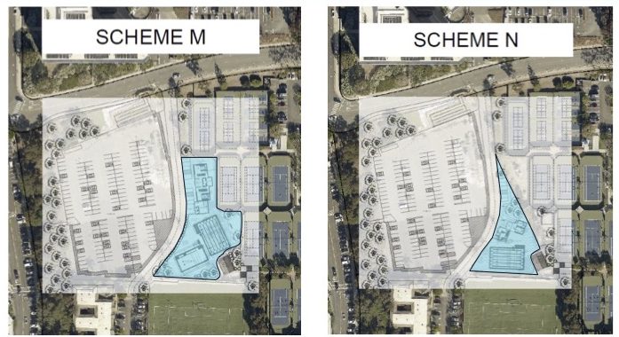 The very early concepts for an aquatic center adjacent to the Manhattan Beach Country Club. Courtesy City of Manhattan Beach